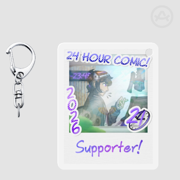 24 Hour Comic 2026 Commemorative Lenticular Keychain