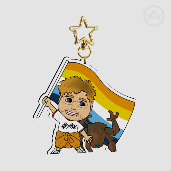 Aroace In Space Acrylic Keychains