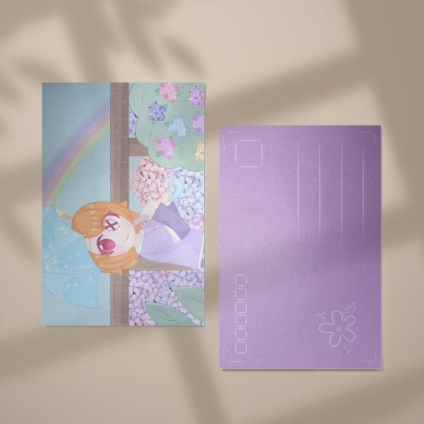 Zimi Rain Horizontal Postcard
