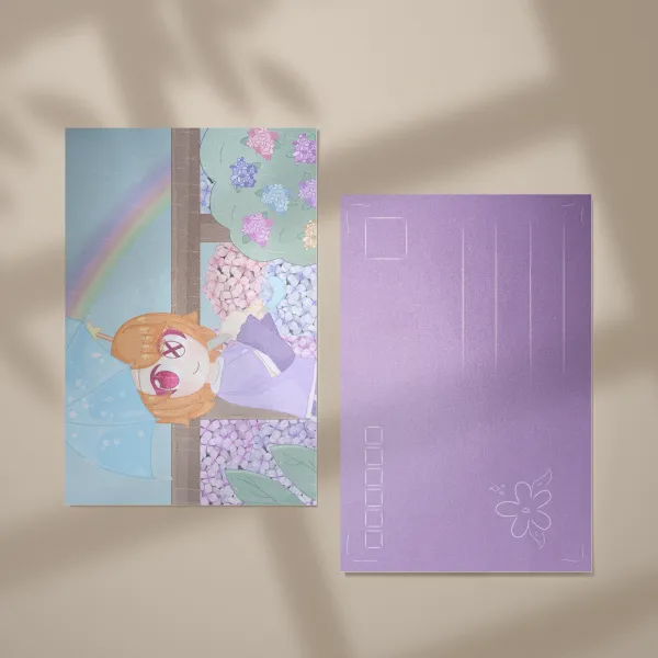Zimi Rain Horizontal Postcard