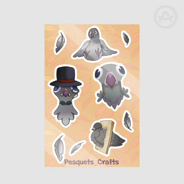 Pigeon Sticker Sheet