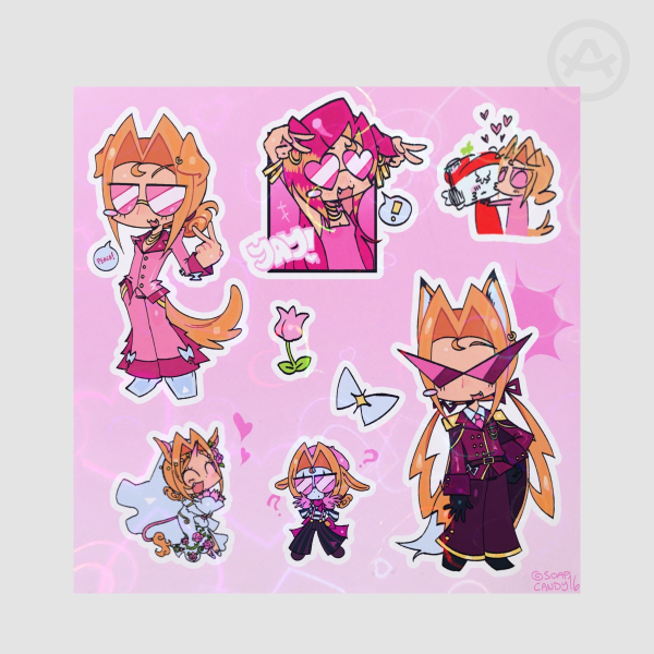 QSMP2 Katie B Sticker Sheet