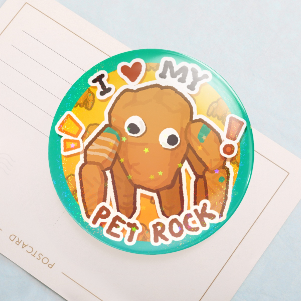 [PHM] I <3 my Pet Rock(y) Pin