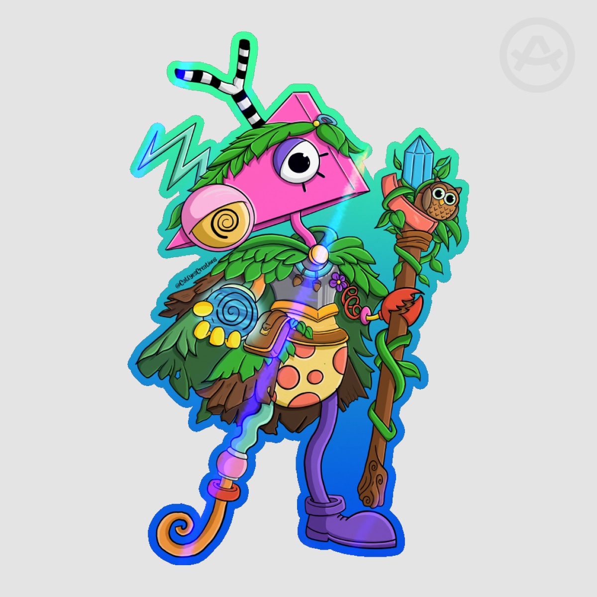 Druid Zooble TADC Holo Sticker