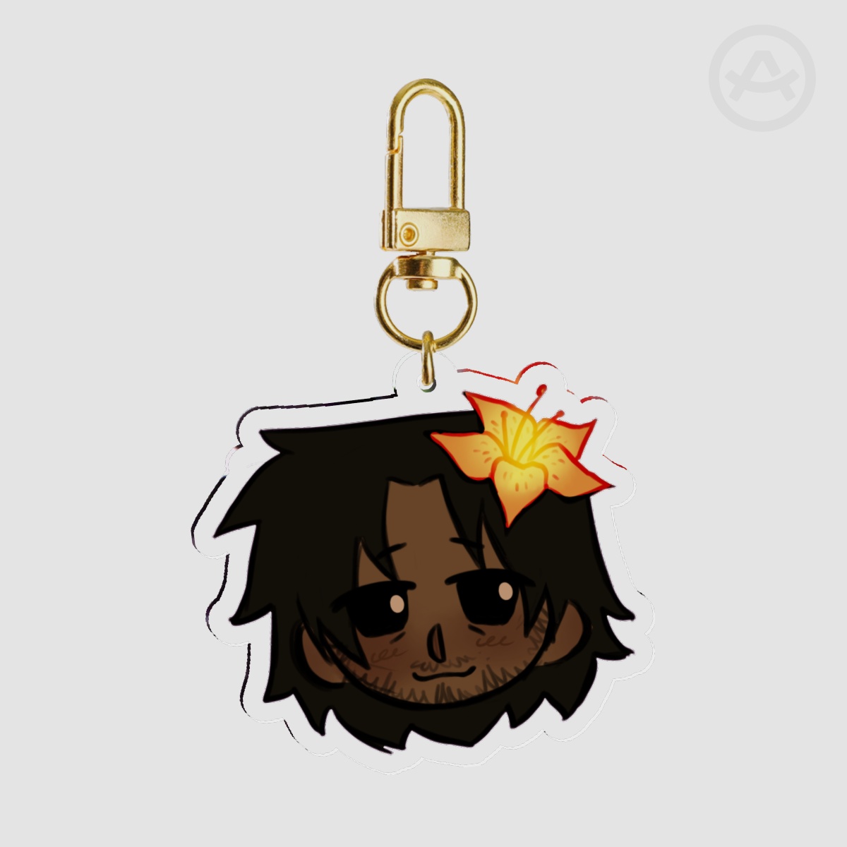 Flower Fel Acrylic Keychain