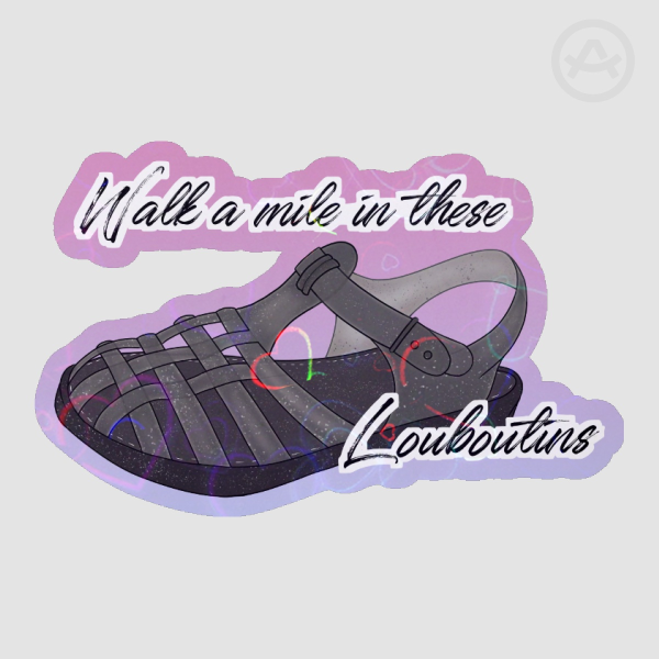 Walk a Mile Sticker