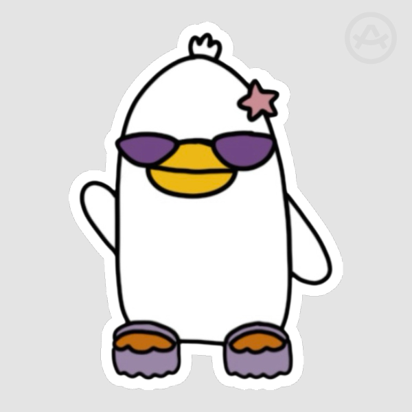 Y2K Duck Sticker
