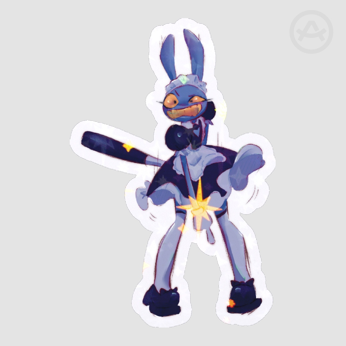 Jax Maid dress Die Cut Stickers 03
