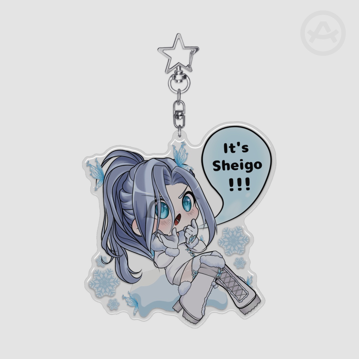 Monarch / Amalee Epoxy Clear Acrylic Keychains