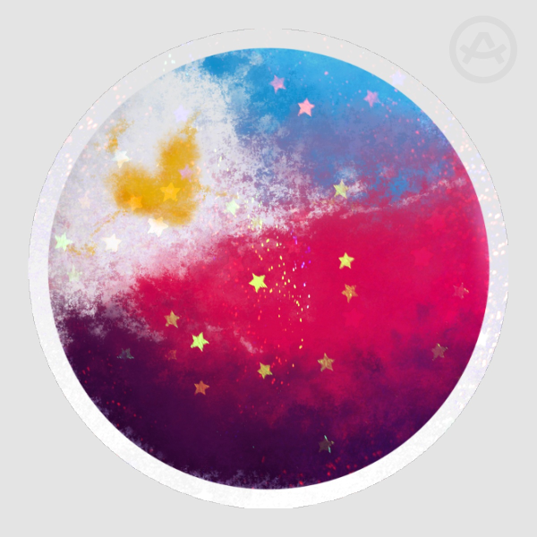 Poly Planet Sticker