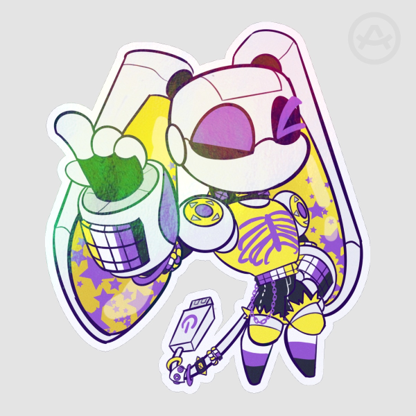 Non-binary Pride Dr Aero Sticker