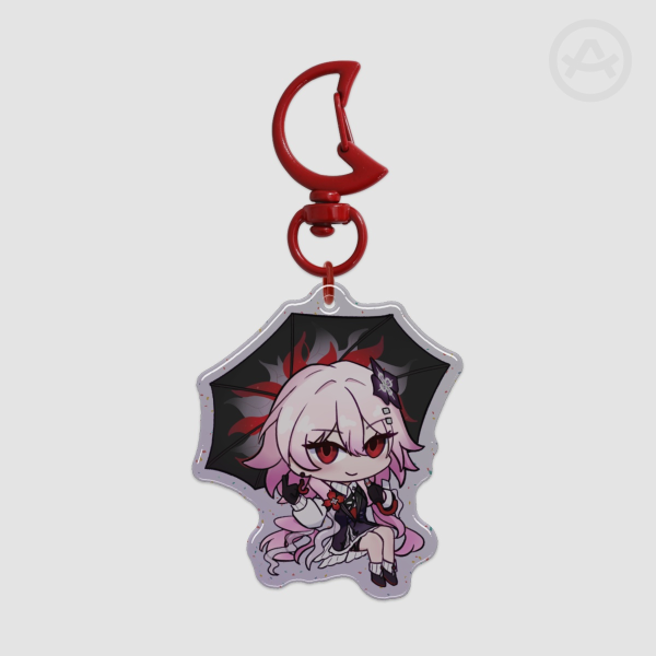 HSR | Evernight | Glitter Epoxy Keychain
