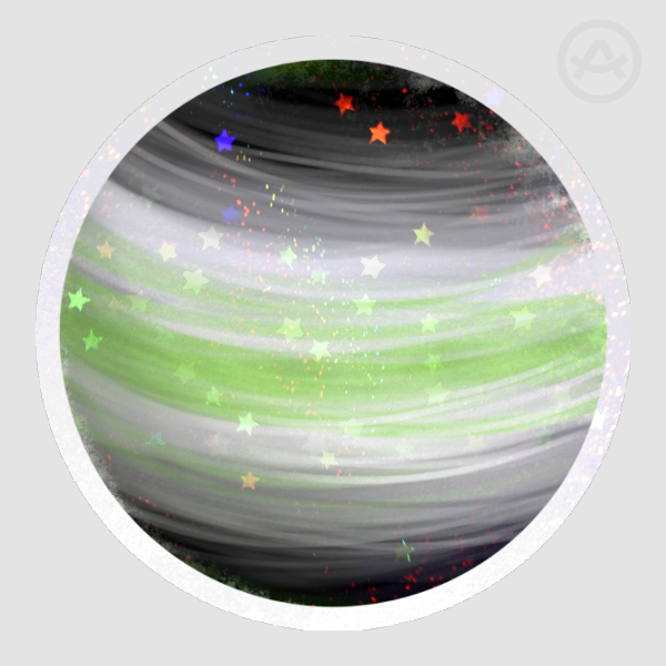 Agender Planet Sticker