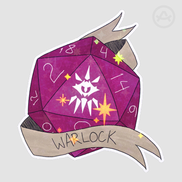 [ DND ] Warlock Dice Sticker