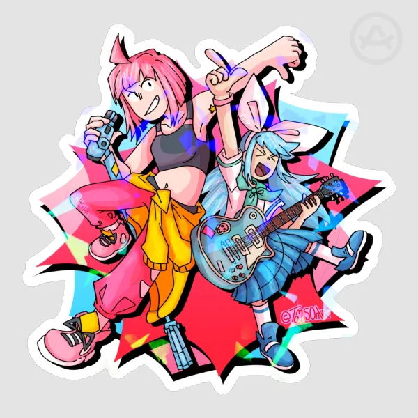 Beat and Quaver - Unbeatable Sticker