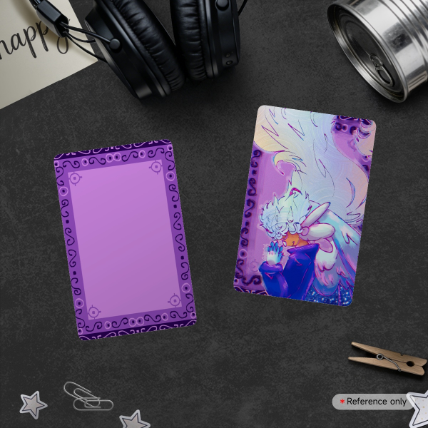 Azure painting Vortex Holographic Photocard