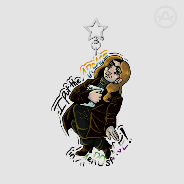 Eva Stratt AroAce Pride Acrylic Keychains