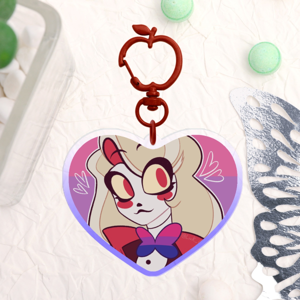 Charlie (Hazbin Hotel) Clear Acrylic Keychains