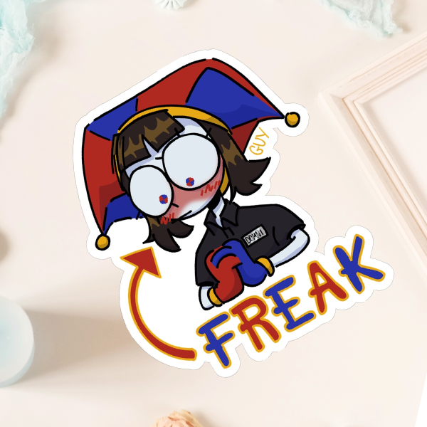 FREAK Pomni Sticker