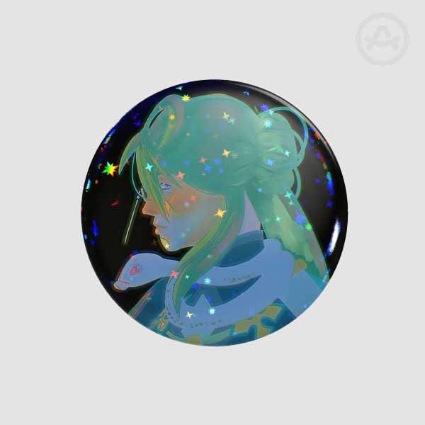 Baizhu Button Pin
