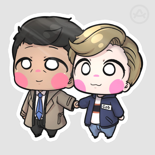 Castiel & Jack Die Cut Sticker