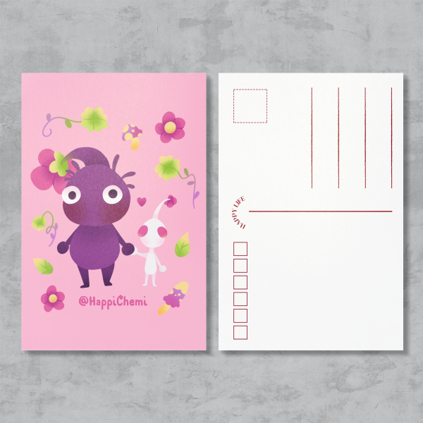 Pikmin Holding Hands Postcards