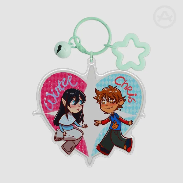Chris & Winter ; T4T - Epoxy Clear Acrylic Keychain