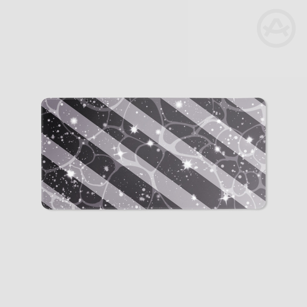 Black and White shimmer Desk Pad