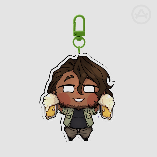 YKMET: Strade Beer Acrylic Keychain