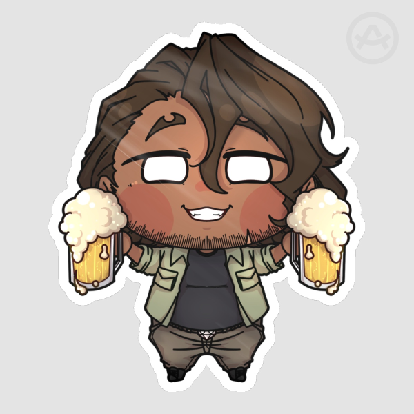 YKMET: Strade Beer Die Cut Sticker