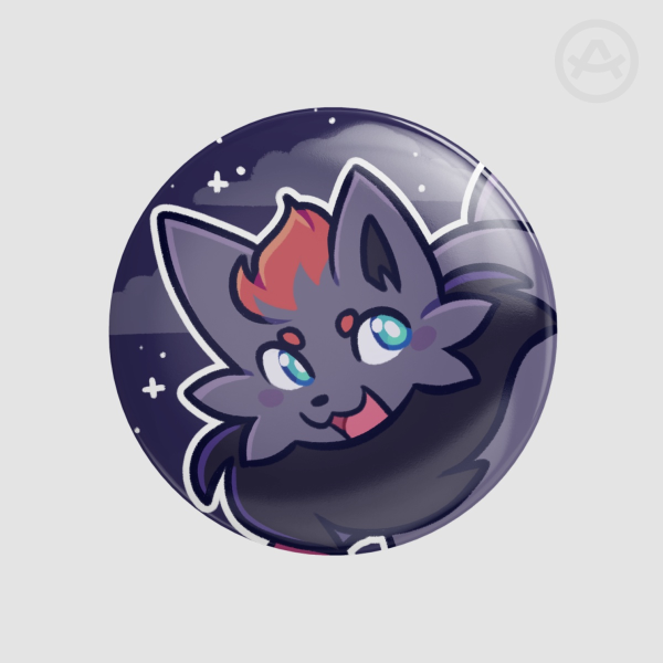 Glossy Zorua Button