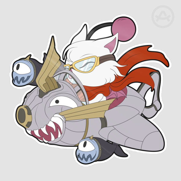 Air Force Moogle Die Cut Stickers
