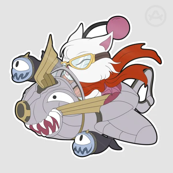 Air Force Moogle Die Cut Stickers