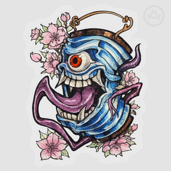Clear PET Vinyl Japanese YOKAI Sticker