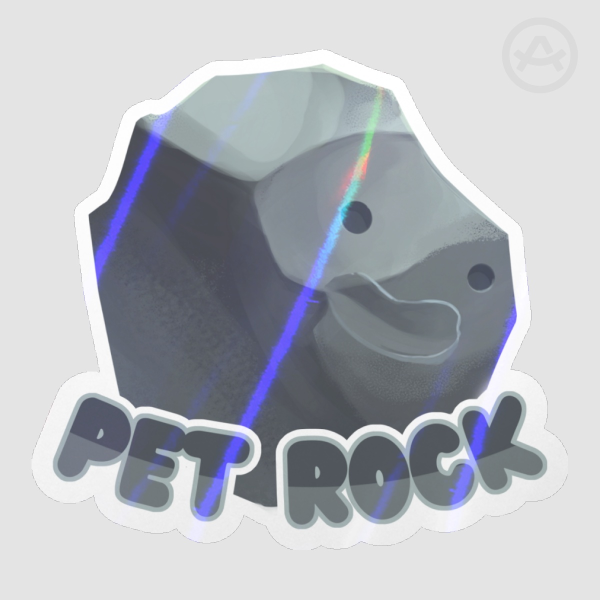 Pet Rock Die Cut Stickers
