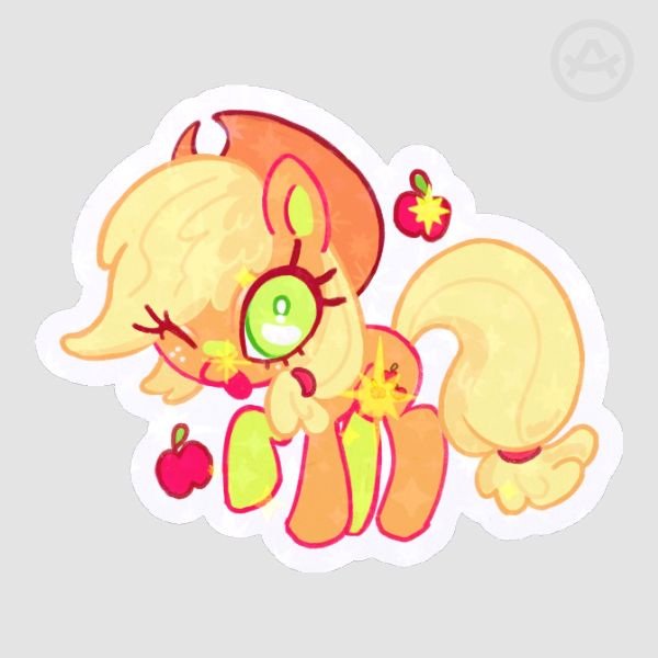 AppleJack My Little Pony (MLP) Die Cut Sticker