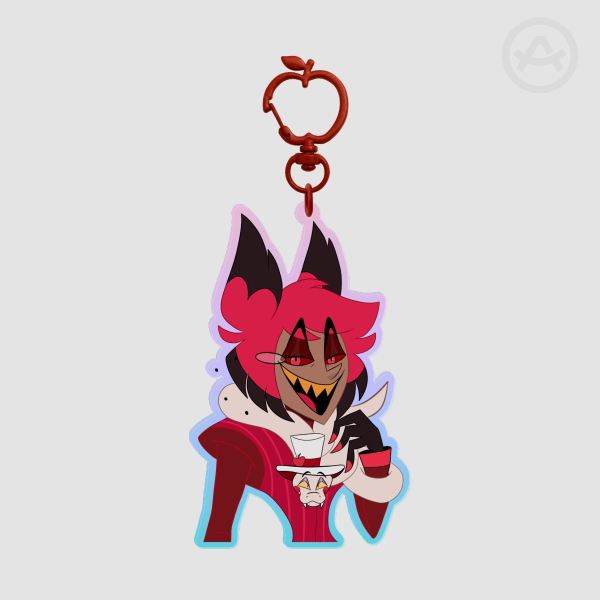 Alastor and Lucifer Clear Acrylic Keychain
