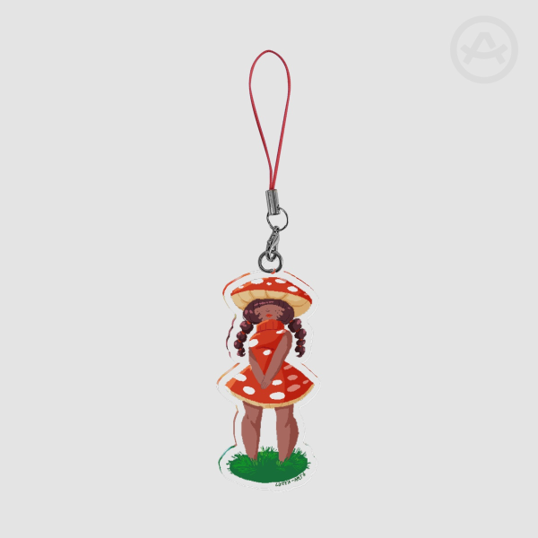 Mushroom girl with braids (Musi) Acrylic Keychains