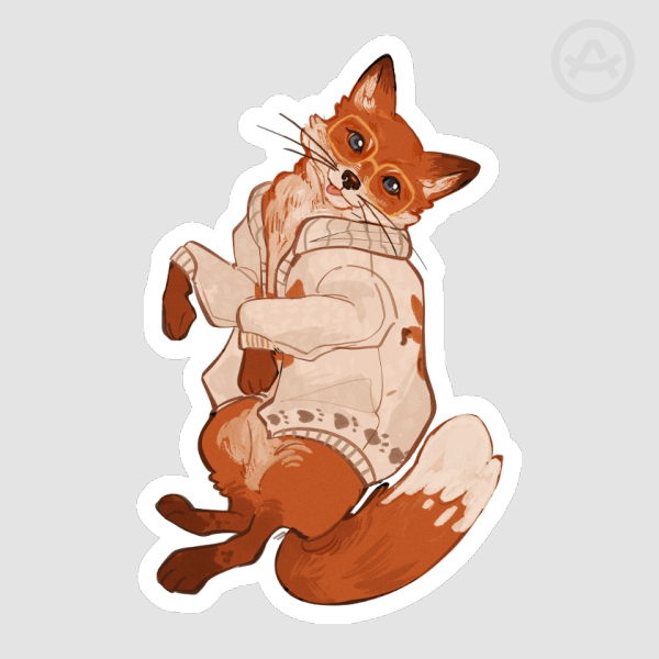 Ryland Grace Fox Sticker