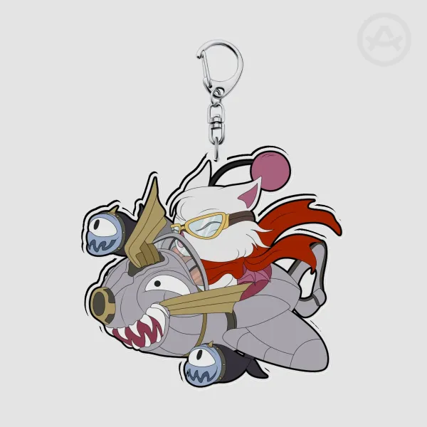 Air Force Moogle Clear Acrylic Keychains