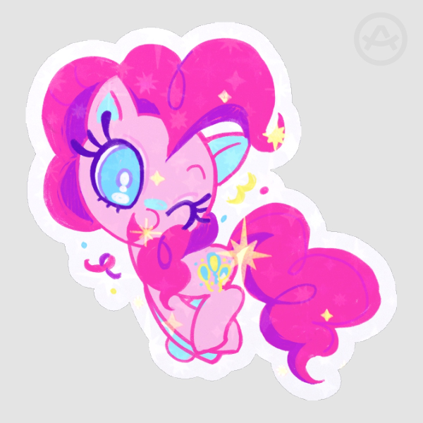 Pinkie Pie My Little Pony (MLP) Die Cut Sticker
