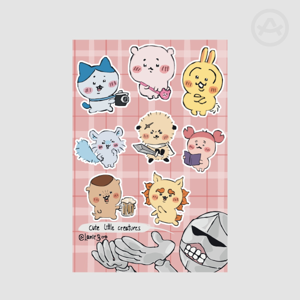 Chiikawa cute little creatures - Sticker Sheet