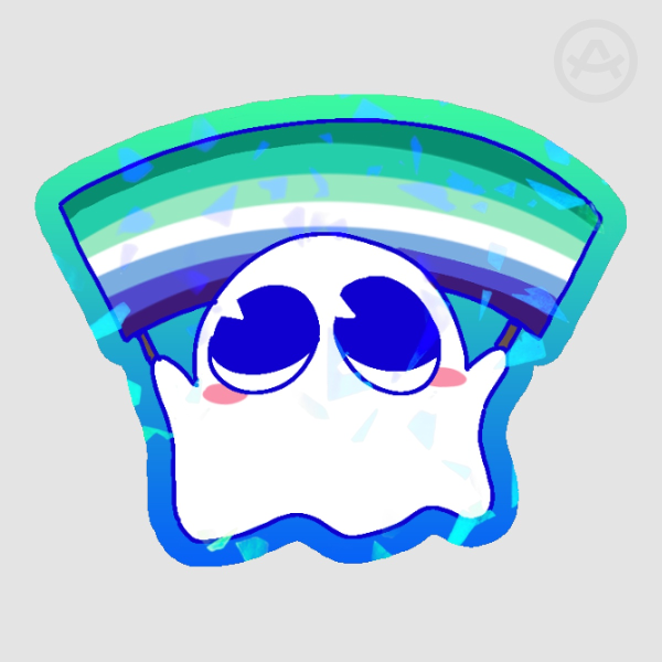 Gay ghost sticker
