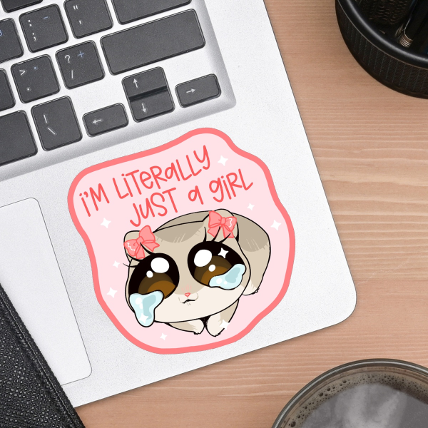 Just a Girl Sticker