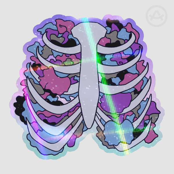 Genderfluid Ribs Sticker