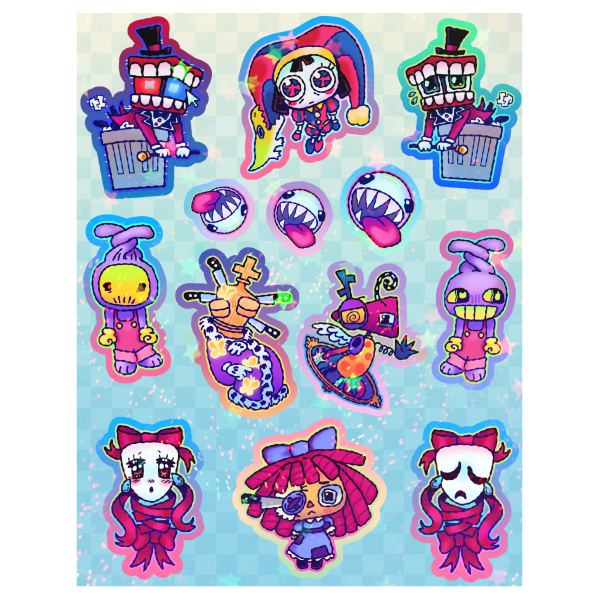 Digital Circus Sticker Sheet!