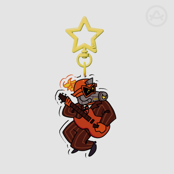 Firestarter (Flint Bonpyre) - Clear Acrylic Keychain