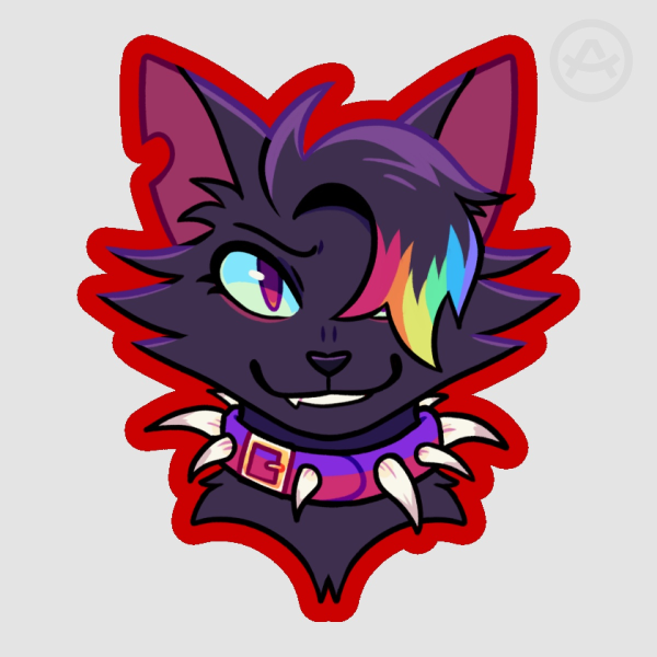 Rainbow Scourge Die Cut Sticker
