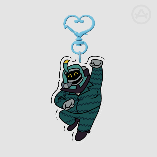 Deep Diver (Mary Anna) - Clear Acrylic Keychain