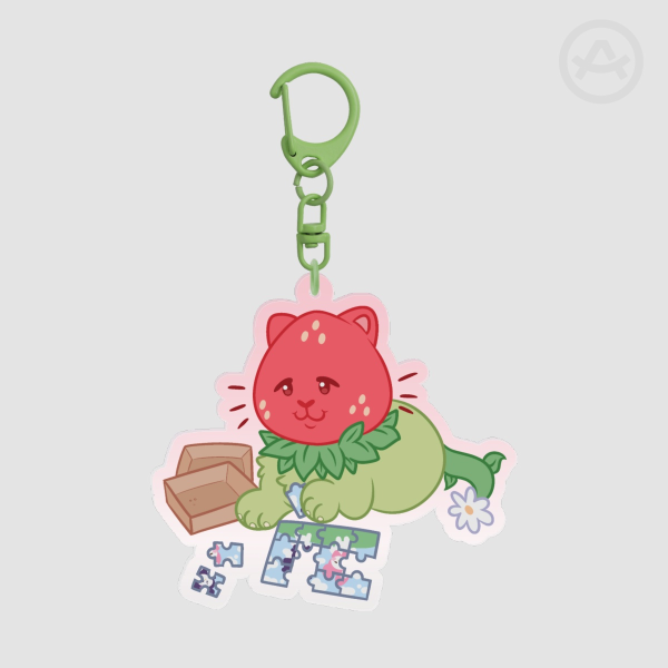 Puzzle Troublin' Keychain